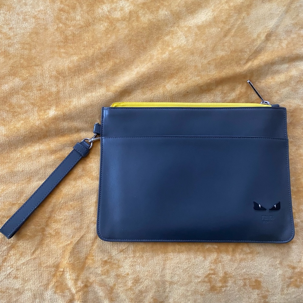 Fendi Leather Clutch Pouch